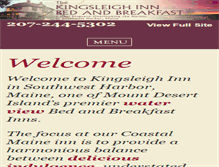 Tablet Screenshot of kingsleighinn.com